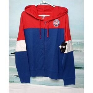 Chicago Cubs Full Zip Jacket Mens Large‎ Cubs Coat New Era NWT